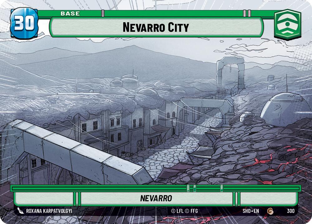 Nevarro City // Shield (300 // T04) (Hyperspace) (300 // T04) [Shadows of the Galaxy] | Exor Games New Glasgow