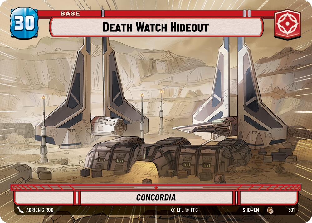 Death Watch Hideout // Shield (301 // T04) (Hyperspace) (301 // T04) [Shadows of the Galaxy] | Exor Games New Glasgow