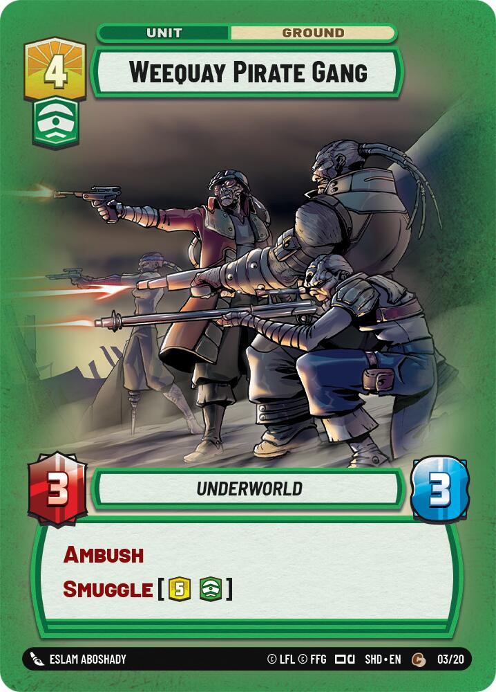 Weequay Pirate Gang (03/20) [Shadows of the Galaxy: Weekly Play] | Exor Games New Glasgow