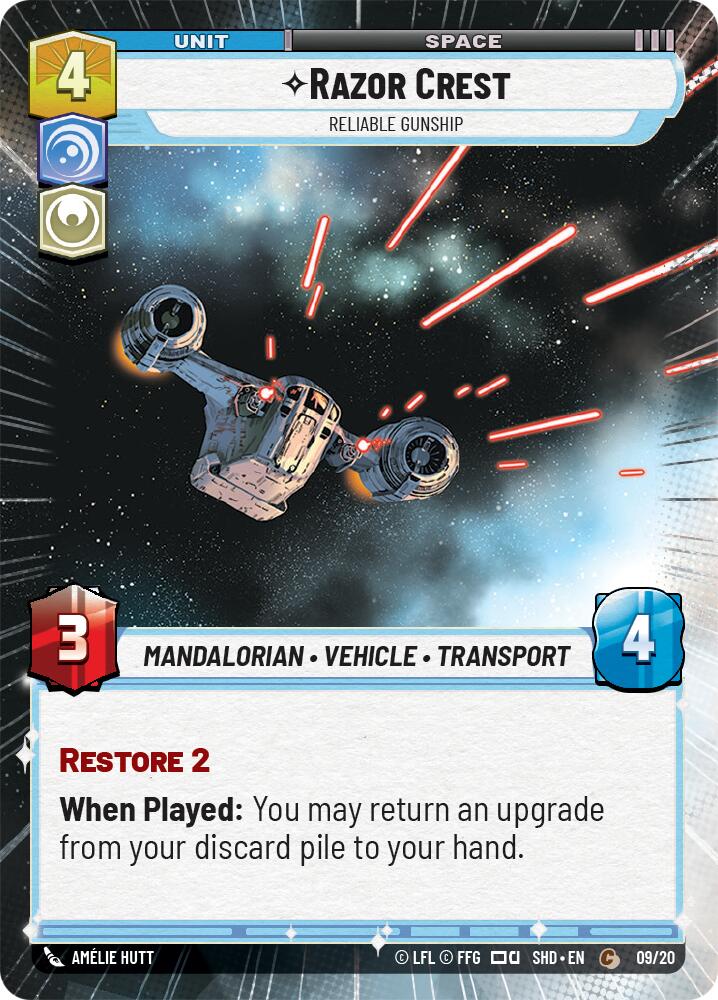 Razor Crest - Reliable Gunship (Hyperspace) (09/20) [Shadows of the Galaxy: Weekly Play] | Exor Games New Glasgow