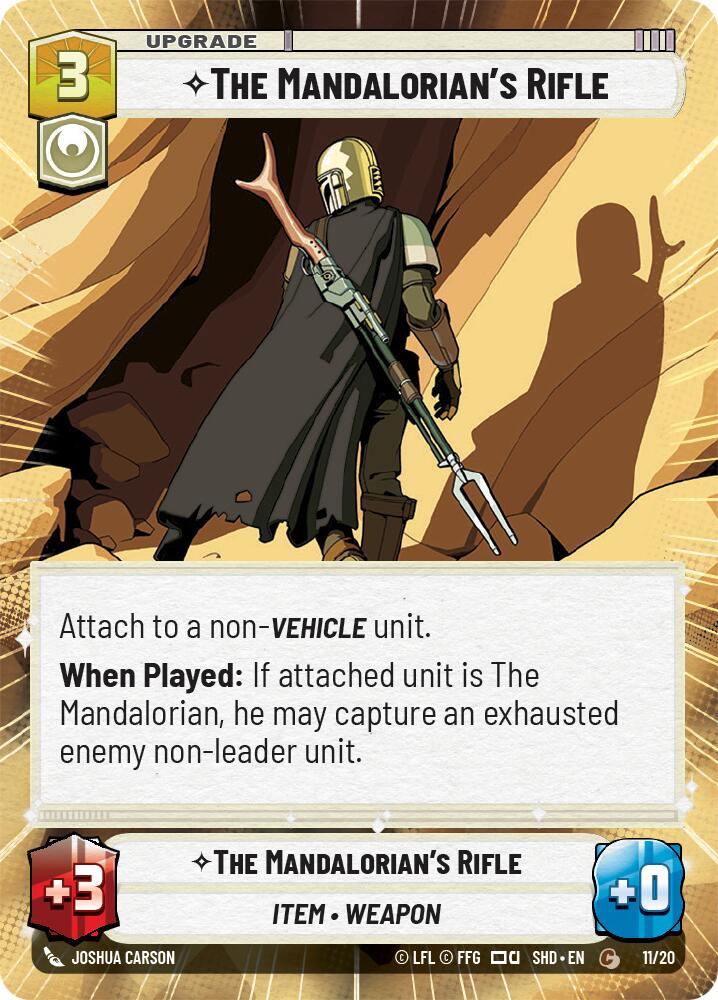 The Mandalorian's Rifle (Hyperspace) (11/20) [Shadows of the Galaxy: Weekly Play] | Exor Games New Glasgow