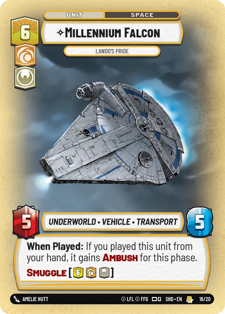 Millennium Falcon - Lando's Pride (16/20) [Shadows of the Galaxy: Weekly Play] | Exor Games New Glasgow