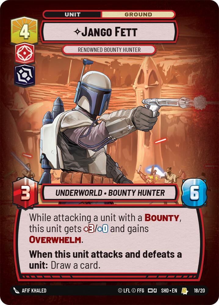 Jango Fett - Renowned Bounty Hunter (18/20) [Shadows of the Galaxy: Weekly Play] | Exor Games New Glasgow