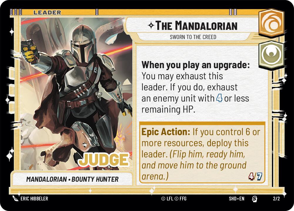 The Mandalorian - Sworn To The Creed (2/2) (Judge Promo) (2/2) [Shadows of the Galaxy Promos] | Exor Games New Glasgow