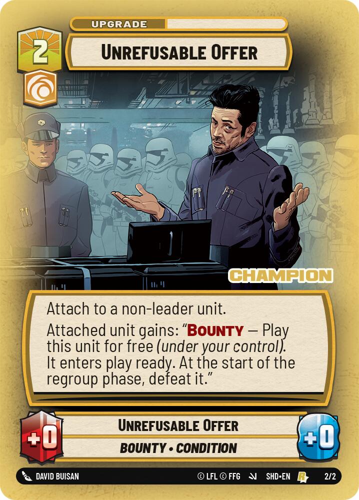Unrefusable Offer (2/2) (Champion) (2/2) [Store Showdown Promos] | Exor Games New Glasgow