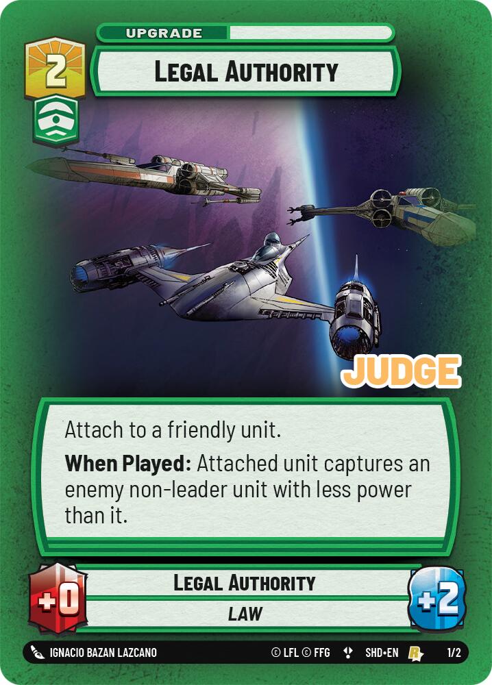 Legal Authority (1/2) (1/2) [Judge Promos] | Exor Games New Glasgow
