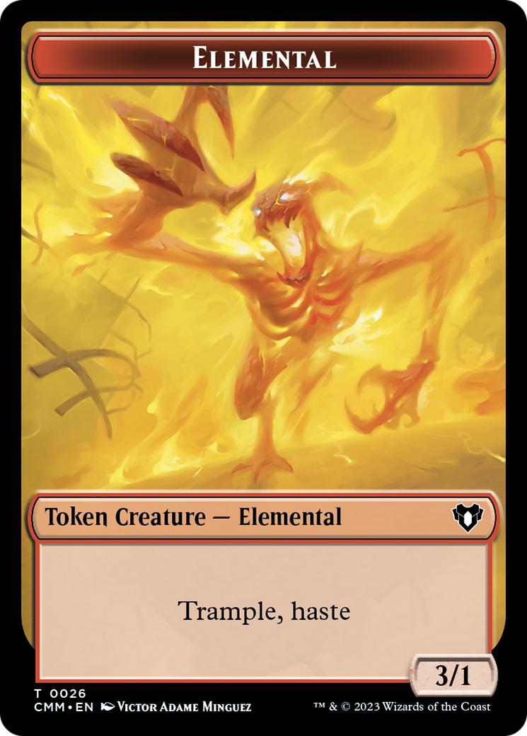 Elemental Token (26) [Commander Masters Tokens] | Exor Games New Glasgow