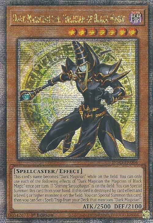 Dark Magician the Magician of Black Magic (Quarter Century Secret Rare) [INFO-EN006] Quarter Century Secret Rare | Exor Games New Glasgow