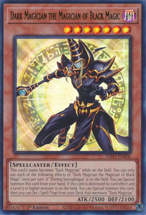 Dark Magician the Magician of Black Magic [INFO-EN006] Ultra Rare | Exor Games New Glasgow