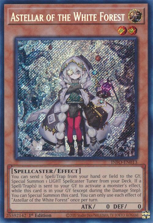 Astellar of the White Forest [INFO-EN013] Secret Rare | Exor Games New Glasgow