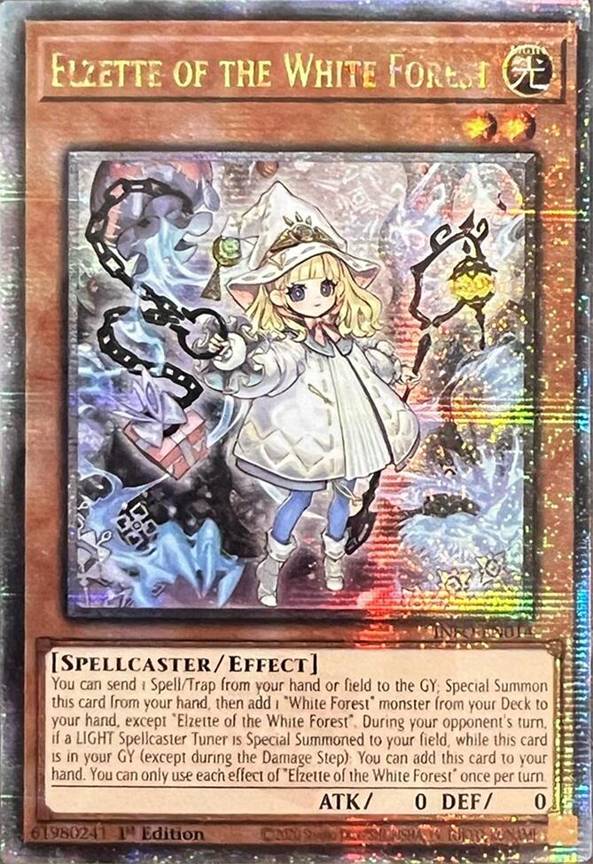 Elzette of the White Forest (Quarter Century Secret Rare) [INFO-EN014] Quarter Century Secret Rare | Exor Games New Glasgow