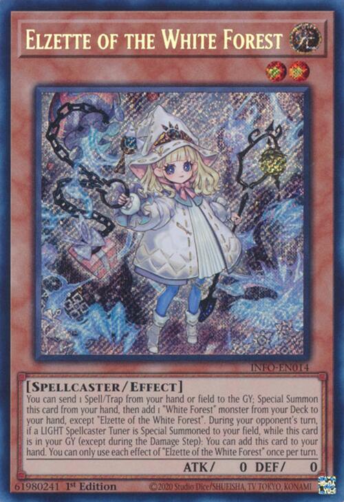 Elzette of the White Forest [INFO-EN014] Secret Rare | Exor Games New Glasgow