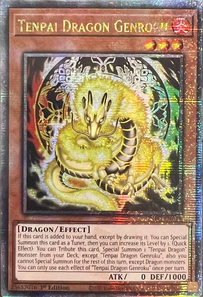 Tenpai Dragon Genroku (Quarter Century Secret Rare) [INFO-EN019] Quarter Century Secret Rare | Exor Games New Glasgow