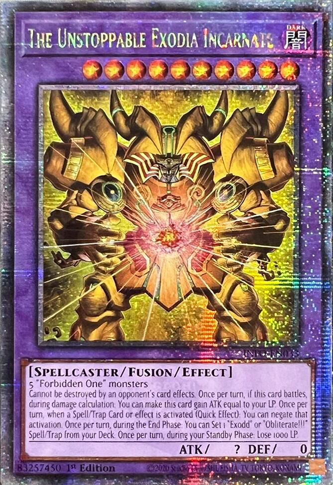 The Unstoppable Exodia Incarnate (Quarter Century Secret Rare) [INFO-EN033] Quarter Century Secret Rare | Exor Games New Glasgow