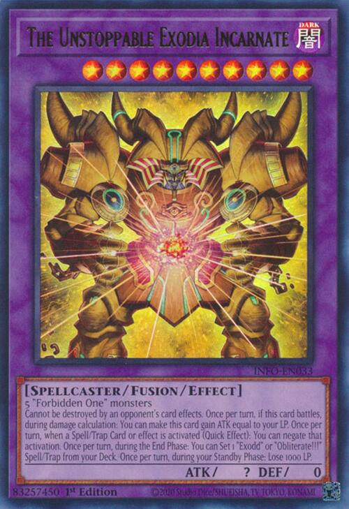 The Unstoppable Exodia Incarnate [INFO-EN033] Ultra Rare | Exor Games New Glasgow