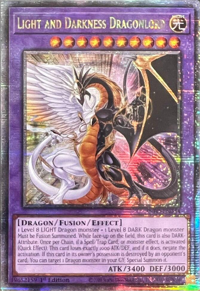 Light and Darkness Dragonlord (Quarter Century Secret Rare) [INFO-EN034] Quarter Century Secret Rare | Exor Games New Glasgow