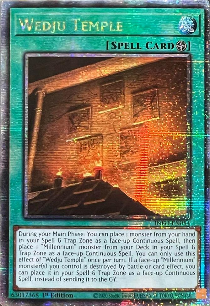 Wedju Temple (Quarter Century Secret Rare) [INFO-EN054] Quarter Century Secret Rare | Exor Games New Glasgow