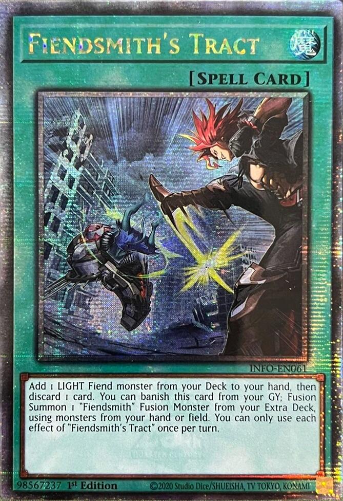 Fiendsmith's Tract (Quarter Century Secret Rare) [INFO-EN061] Quarter Century Secret Rare | Exor Games New Glasgow