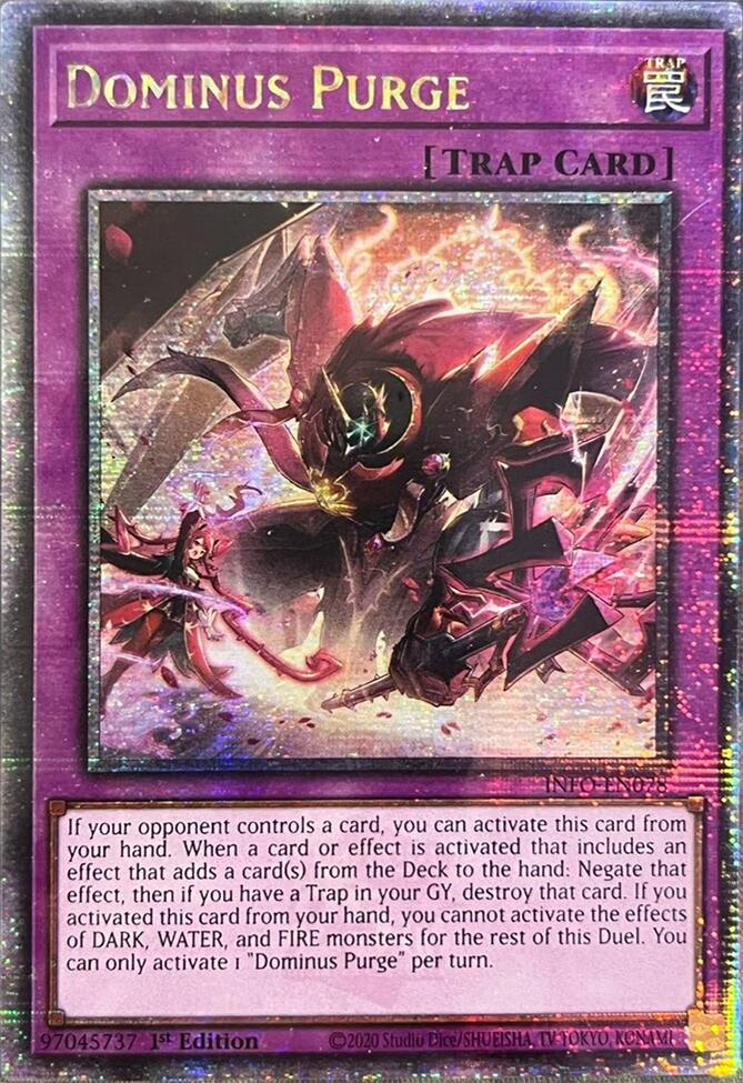 Dominus Purge (Quarter Century Secret Rare) [INFO-EN078] Quarter Century Secret Rare | Exor Games New Glasgow