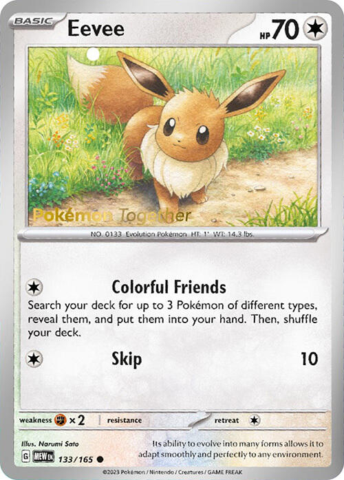 Eevee (133/165) (PokePost Promo) [Scarlet & Violet: 151] | Exor Games New Glasgow