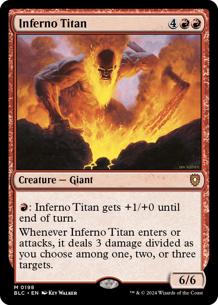 Inferno Titan [Bloomburrow Commander] | Exor Games New Glasgow