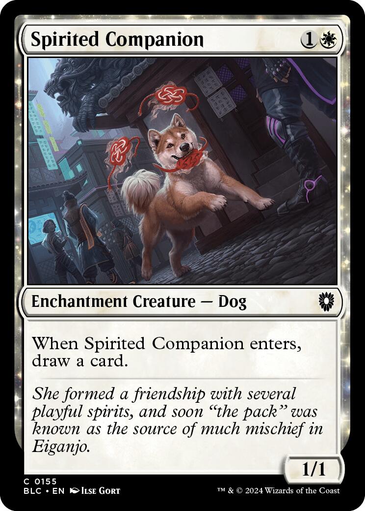 Spirited Companion [Bloomburrow Commander] | Exor Games New Glasgow