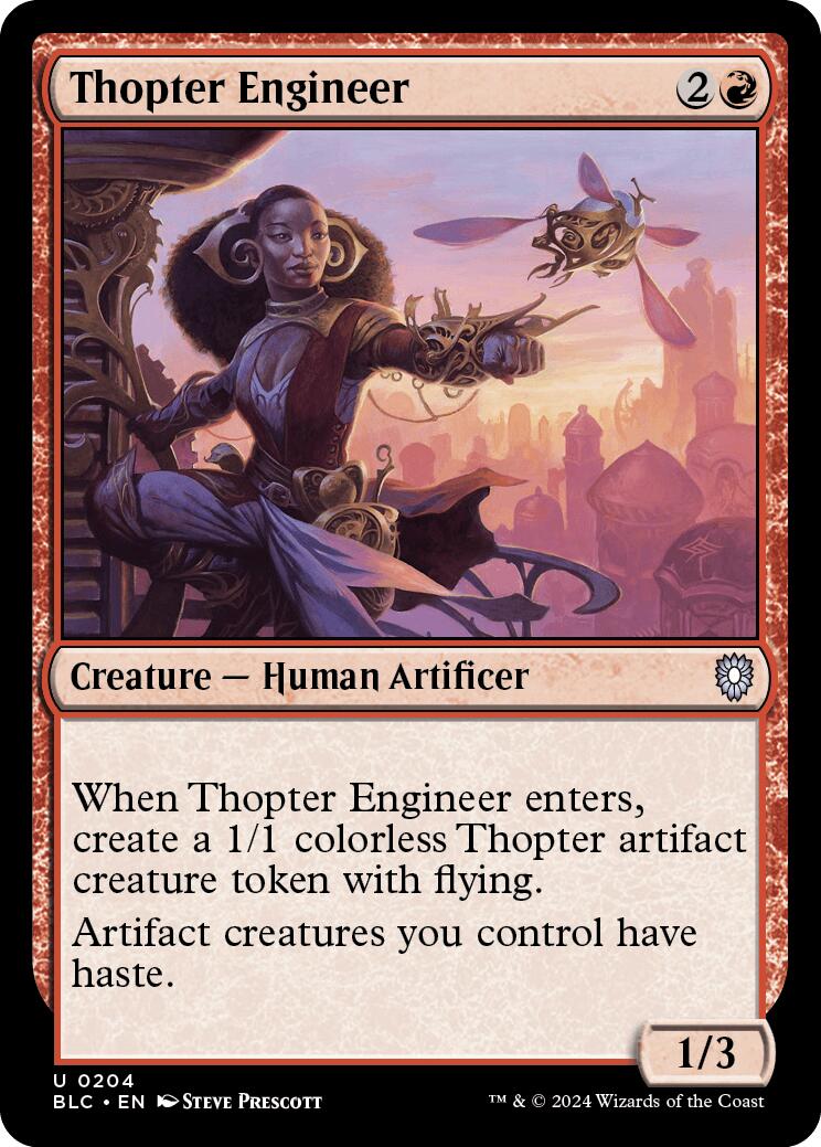 Thopter Engineer [Bloomburrow Commander] | Exor Games New Glasgow