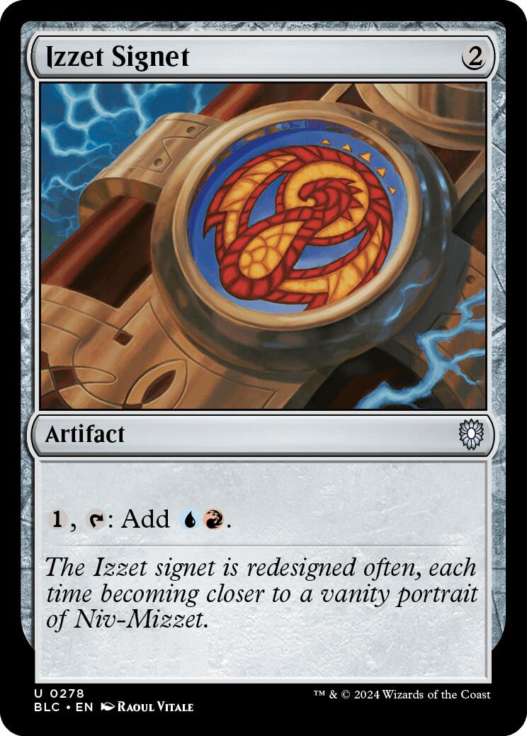 Izzet Signet [Bloomburrow Commander] | Exor Games New Glasgow