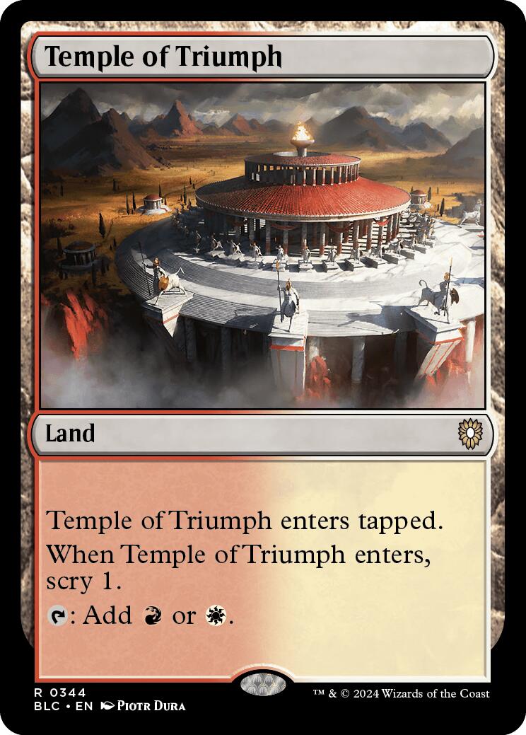 Temple of Triumph [Bloomburrow Commander] | Exor Games New Glasgow