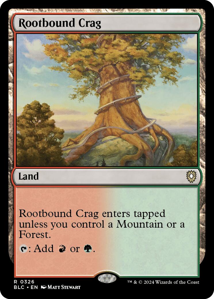 Rootbound Crag [Bloomburrow Commander] | Exor Games New Glasgow