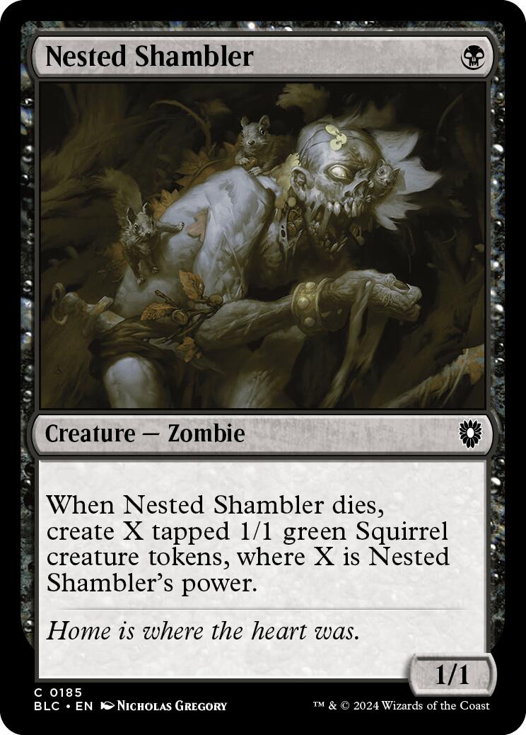 Nested Shambler [Bloomburrow Commander] | Exor Games New Glasgow