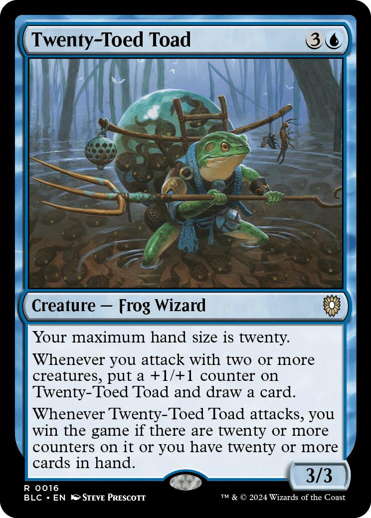 Twenty-Toed Toad [Bloomburrow Commander] | Exor Games New Glasgow