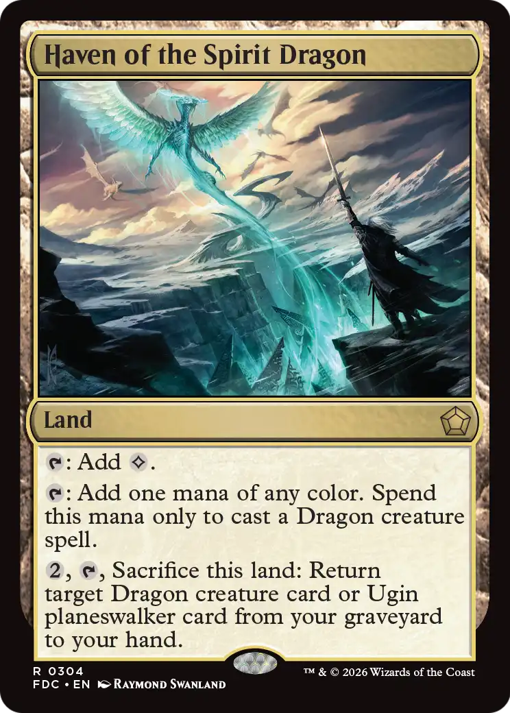 Haven of the Spirit Dragon [Foundations Commander] | Exor Games New Glasgow