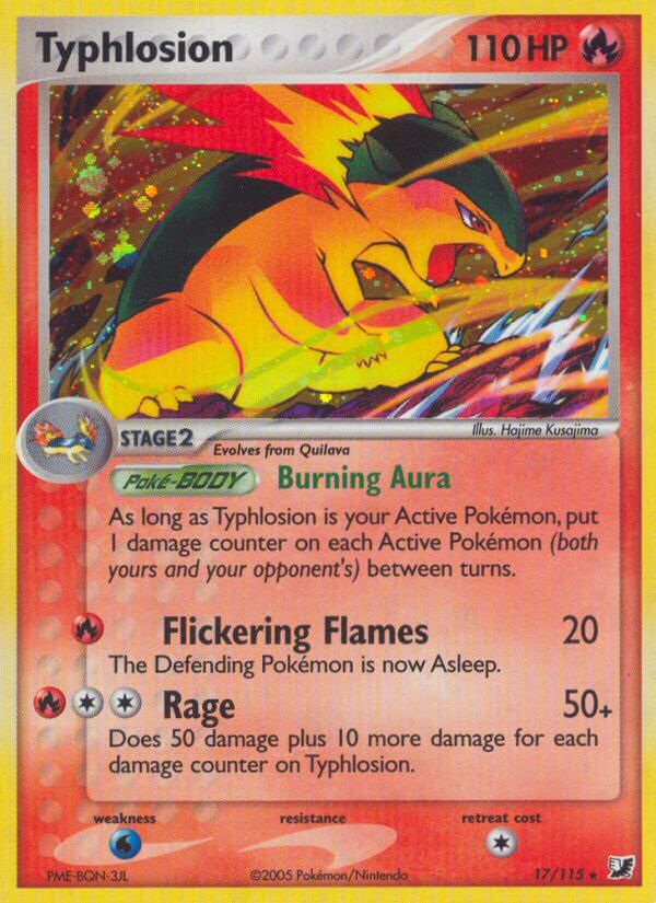 Typhlosion(17/115) (Theme Deck Exclusive) [EX: Unseen Forces] | Exor Games New Glasgow