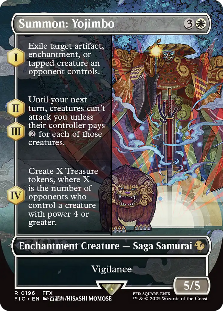 Summon: Yojimbo (Borderless) [FINAL FANTASY Commander] | Exor Games New Glasgow