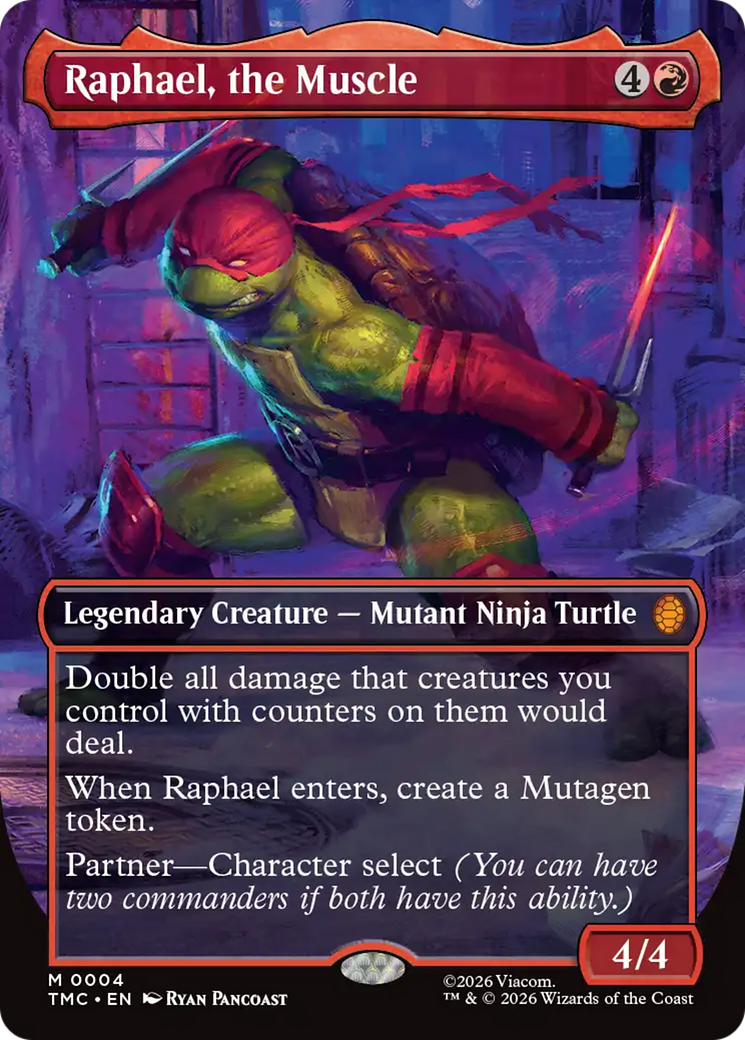 Raphael, the Muscle (Borderless) [Teenage Mutant Ninja Turtles Commander] | Exor Games New Glasgow