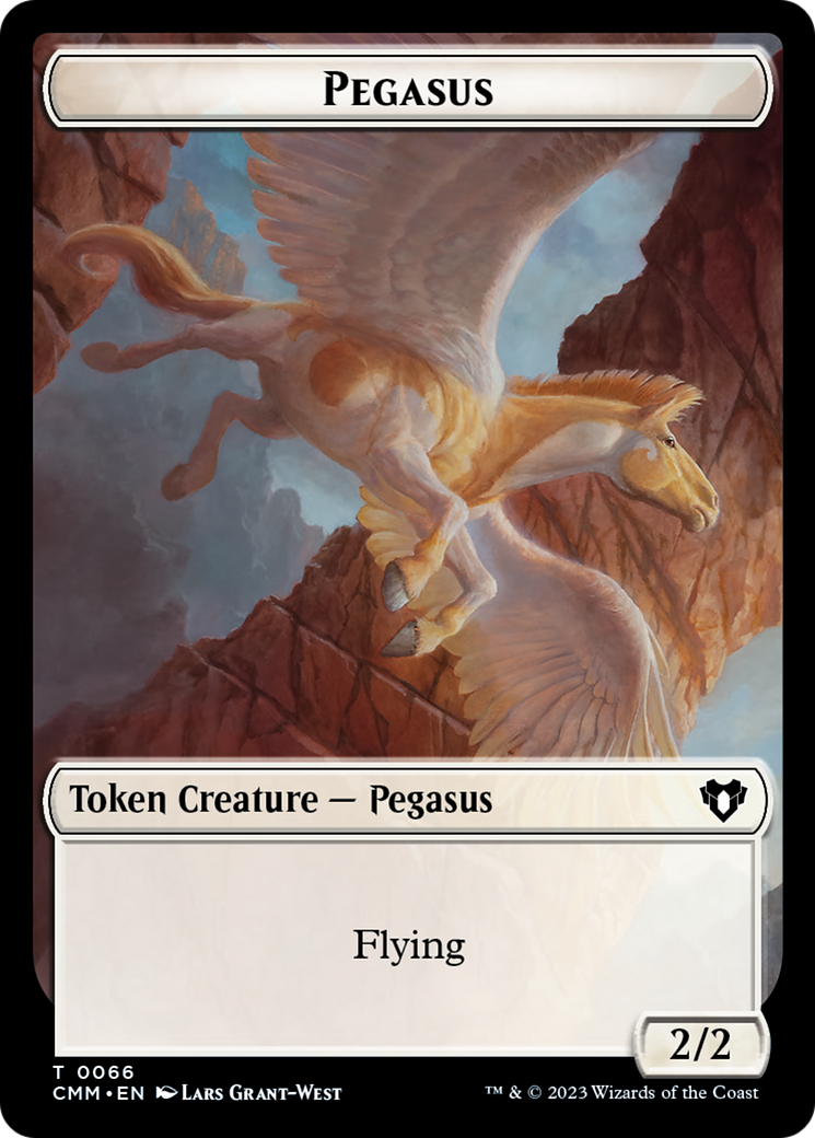 Copy (54) // Pegasus Double-Sided Token [Commander Masters Tokens] | Exor Games New Glasgow