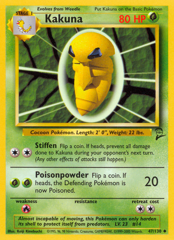 Kakuna (47/130) [Base Set 2] | Exor Games New Glasgow