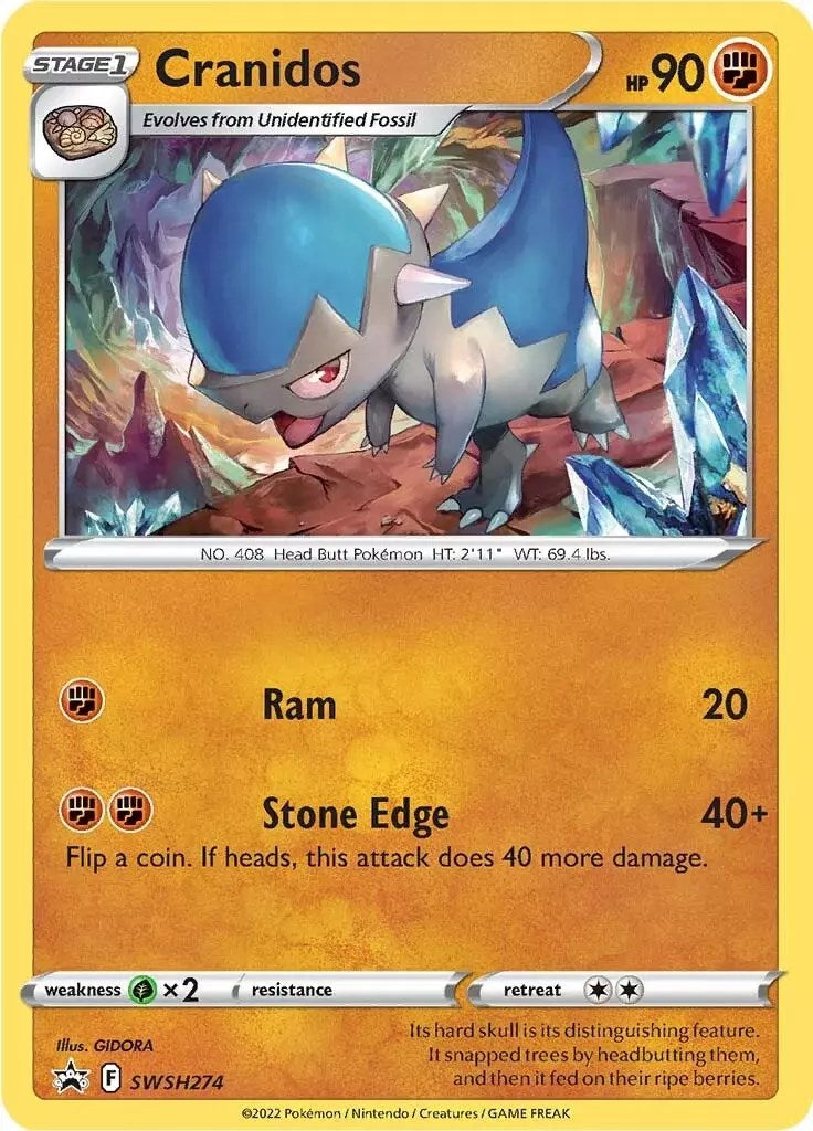 Cranidos (SWSH274) [Sword & Shield: Black Star Promos] | Exor Games New Glasgow