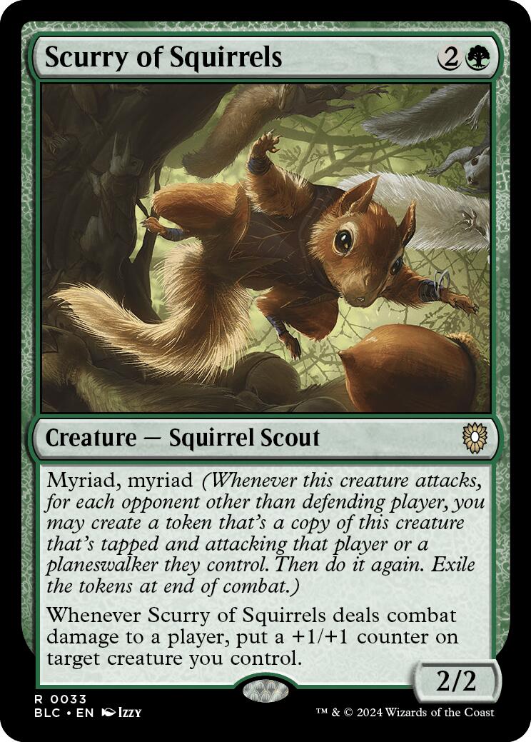 Scurry of Squirrels [Bloomburrow Commander] | Exor Games New Glasgow