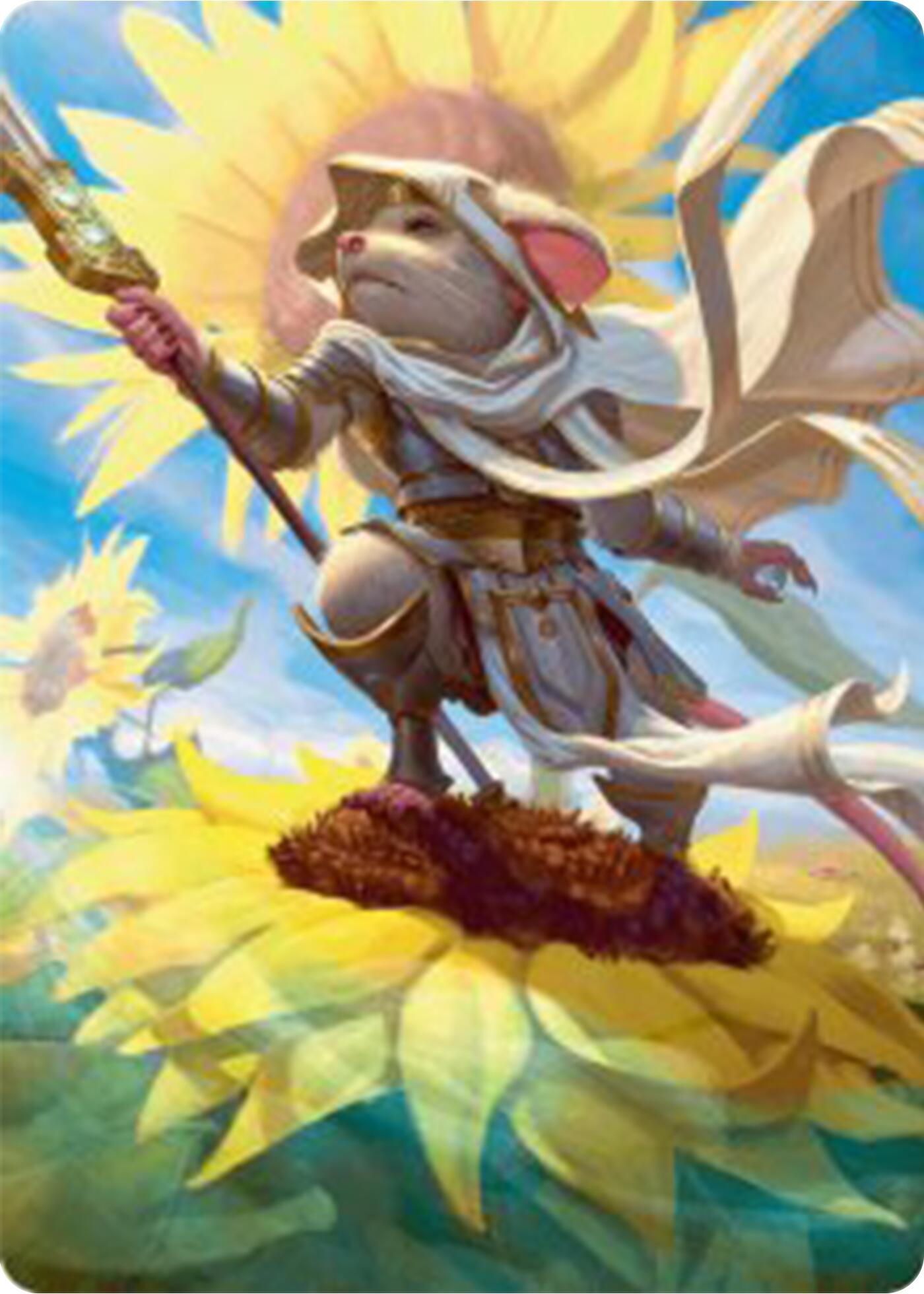 Elspeth, Sun's Champion Art Card [Bloomburrow Art Series] | Exor Games New Glasgow