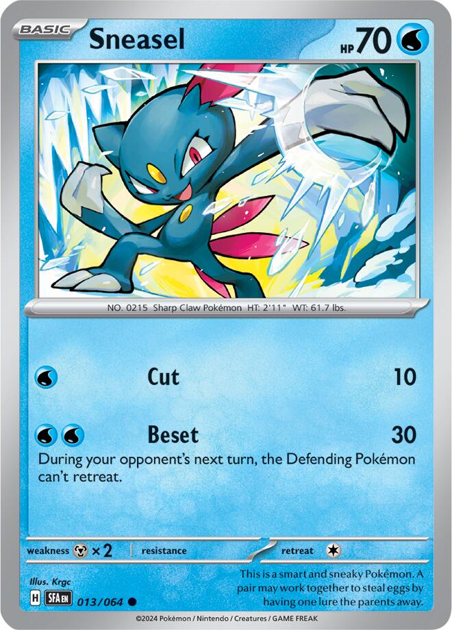 Sneasel (013/064) [Scarlet & Violet: Shrouded Fable] | Exor Games New Glasgow