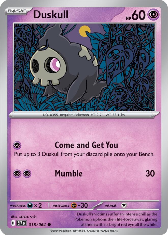 Duskull (018/064) [Scarlet & Violet: Shrouded Fable] | Exor Games New Glasgow