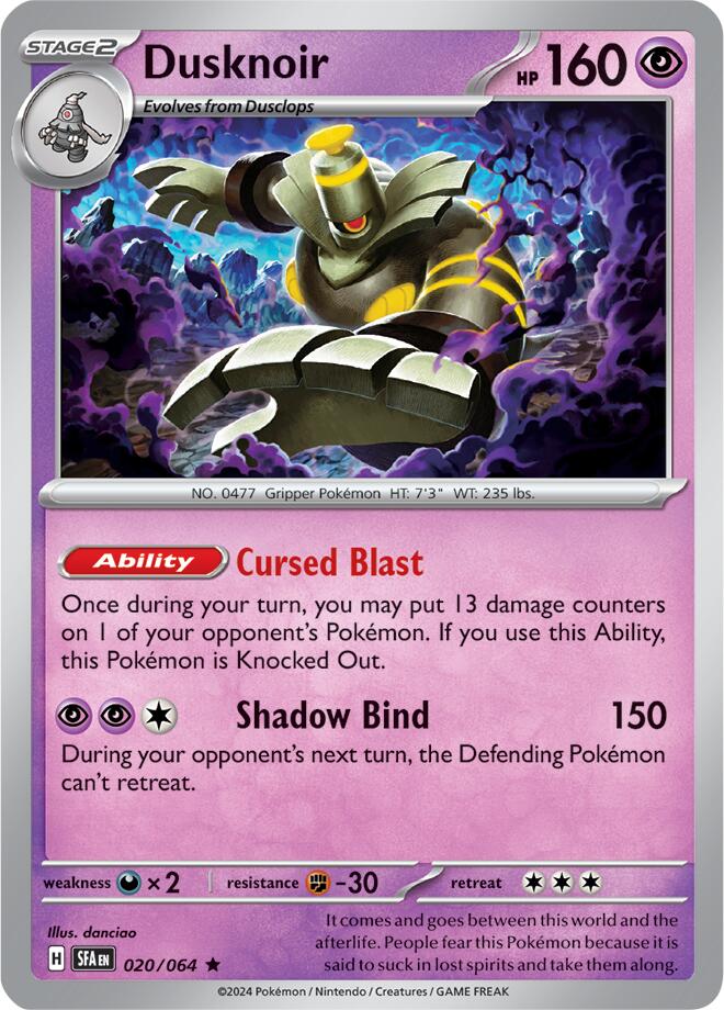 Dusknoir (020/064) [Scarlet & Violet: Shrouded Fable] | Exor Games New Glasgow