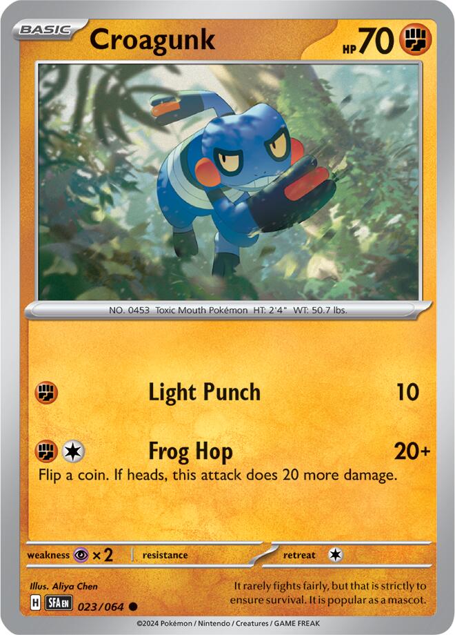 Croagunk (023/064) [Scarlet & Violet: Shrouded Fable] | Exor Games New Glasgow