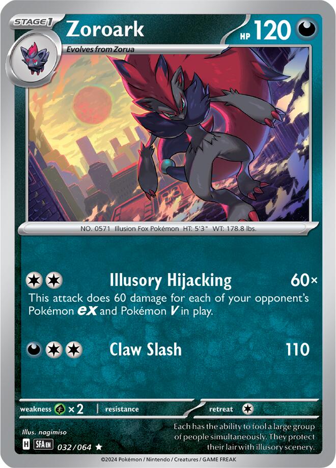 Zoroark (032/064) [Scarlet & Violet: Shrouded Fable] | Exor Games New Glasgow