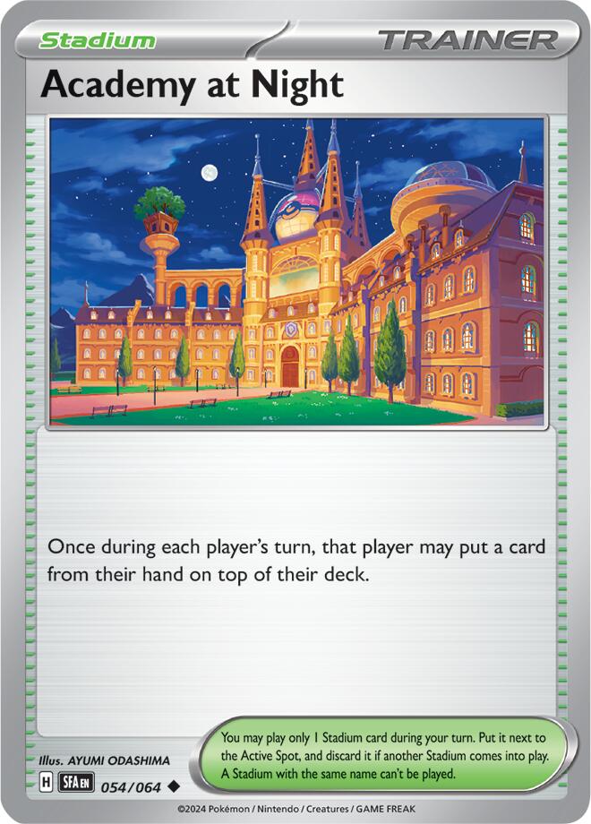 Academy at Night (054/064) [Scarlet & Violet: Shrouded Fable] | Exor Games New Glasgow