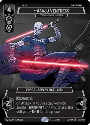 Asajj Ventress - Count Dooku's Assassin (005/006) (2024 Convention Exclusive) (005/006) [Miscellaneous] | Exor Games New Glasgow