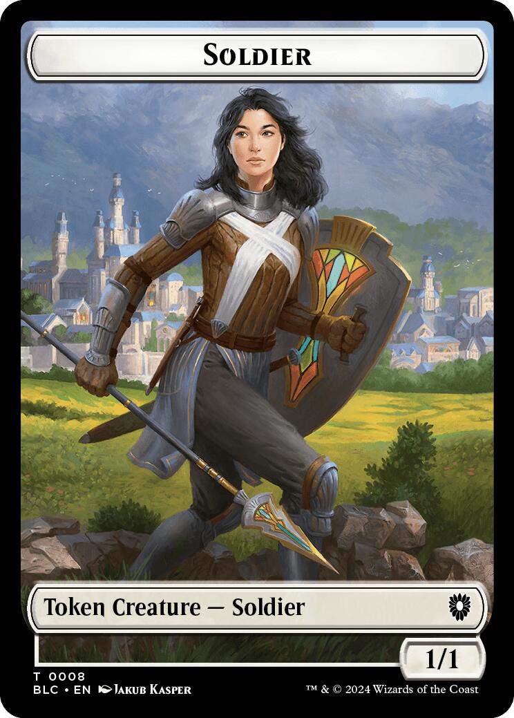 Soldier // Citizen Double-Sided Token [Bloomburrow Commander Tokens] | Exor Games New Glasgow