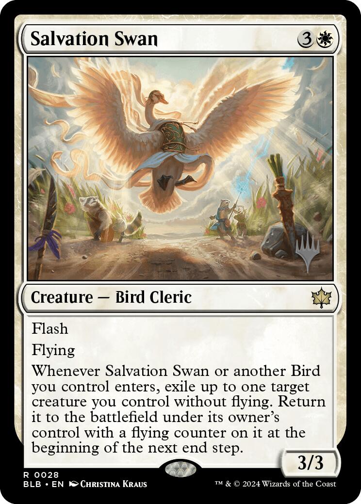 Salvation Swan (Promo Pack) [Bloomburrow Promos] | Exor Games New Glasgow